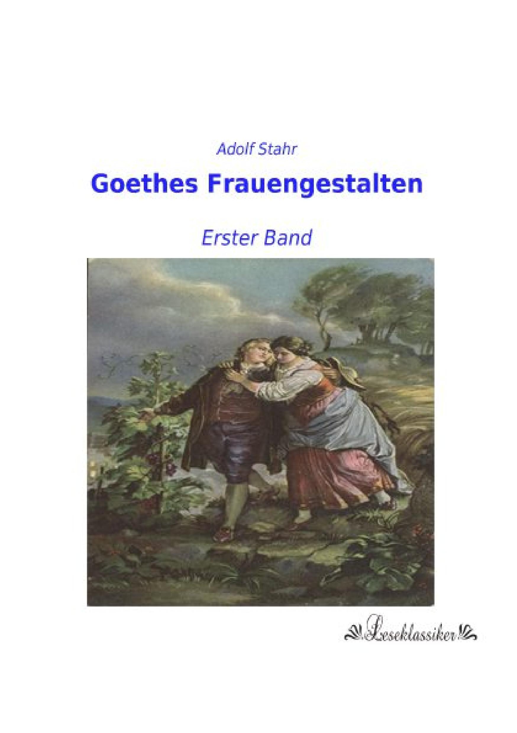 Vorderes Coverbild Goethes Frauengestalten