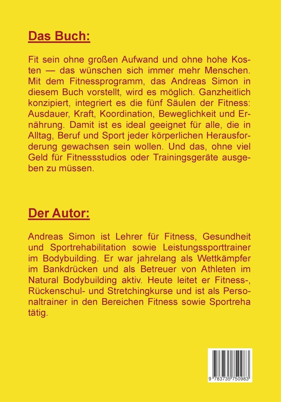Rückseitencover Training ohne Geräte