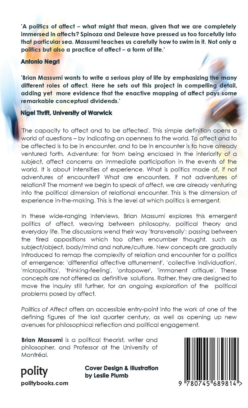Rückseitencover Politics of Affect