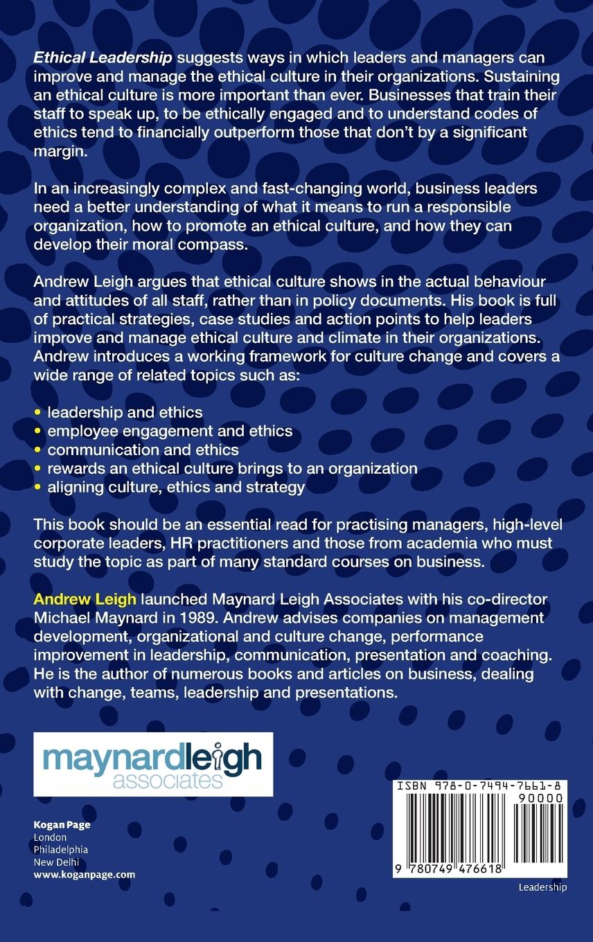 Rückseitencover Ethical Leadership