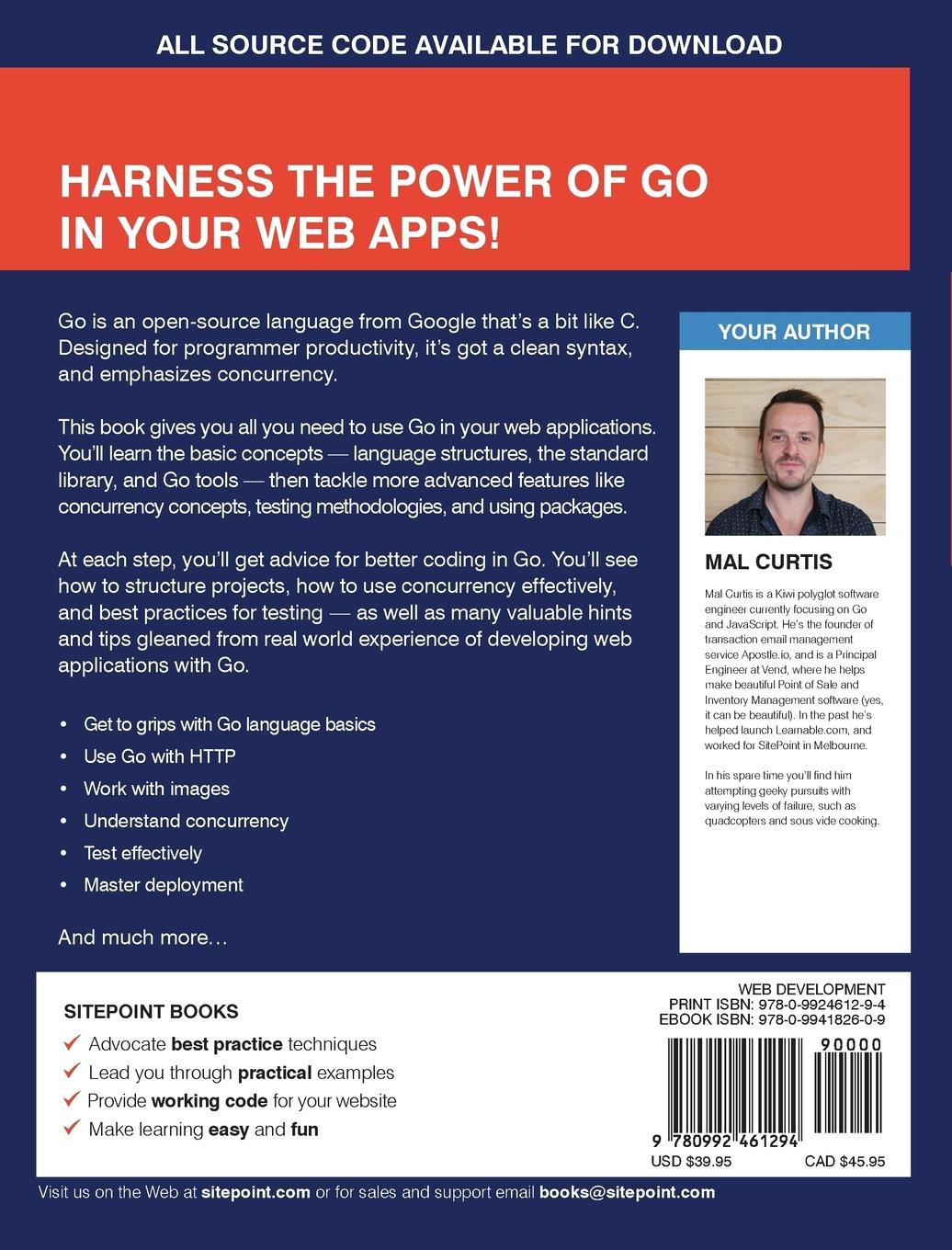 Rückseitencover Level Up Your Web Apps with Go