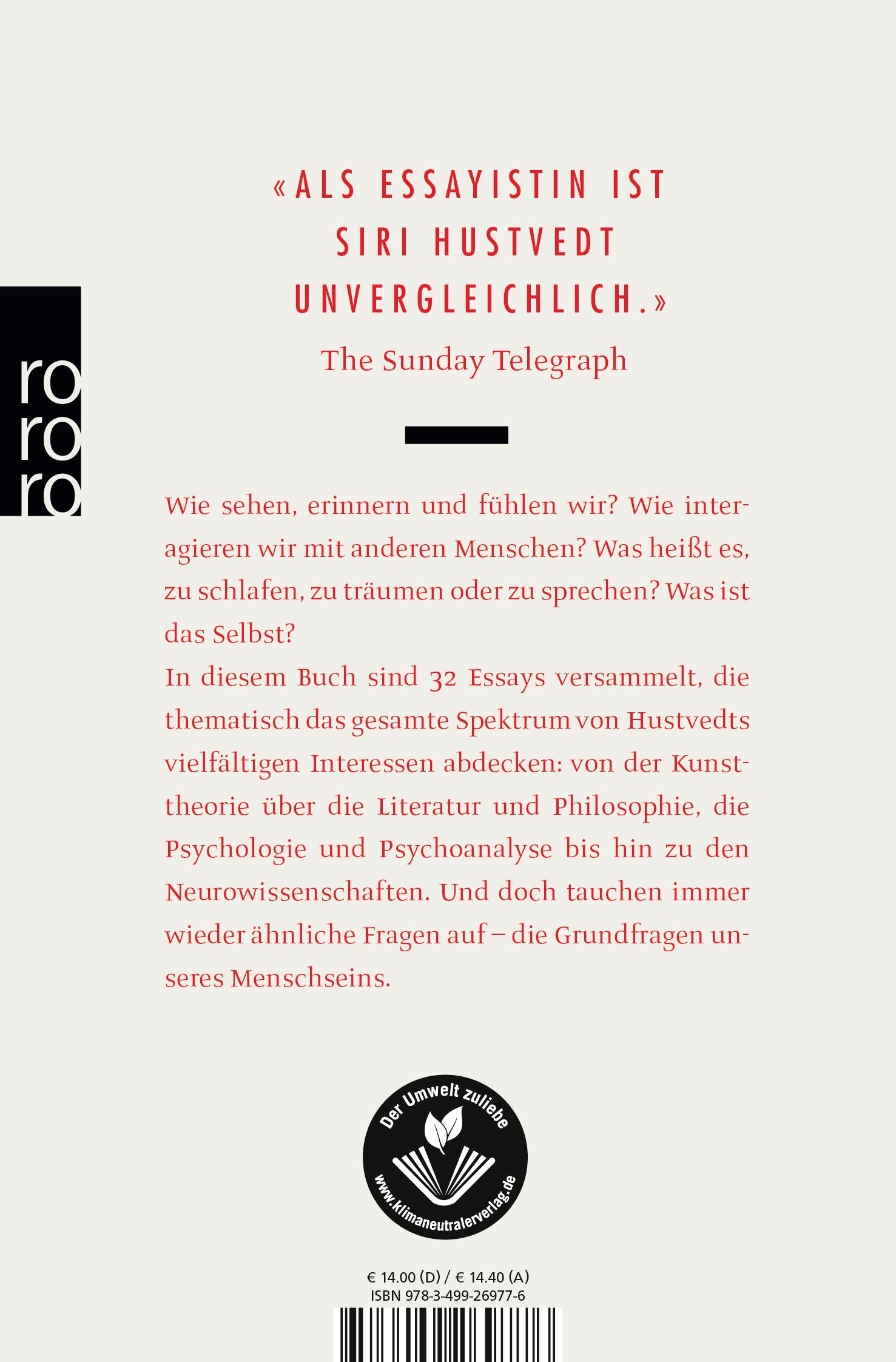 Rückseitencover Leben, Denken, Schauen