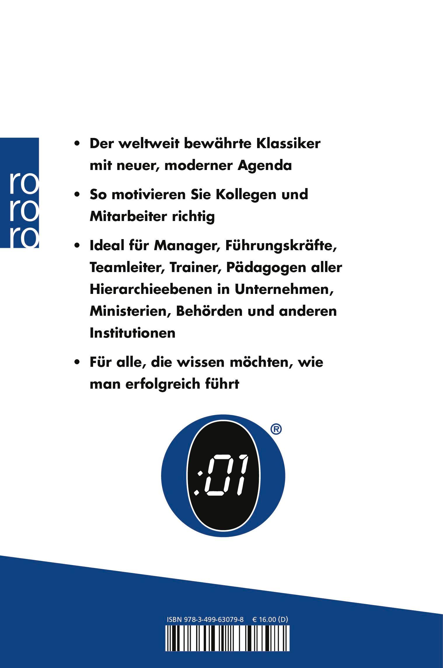Rückseitencover Der Minuten-Manager: Führungsstile