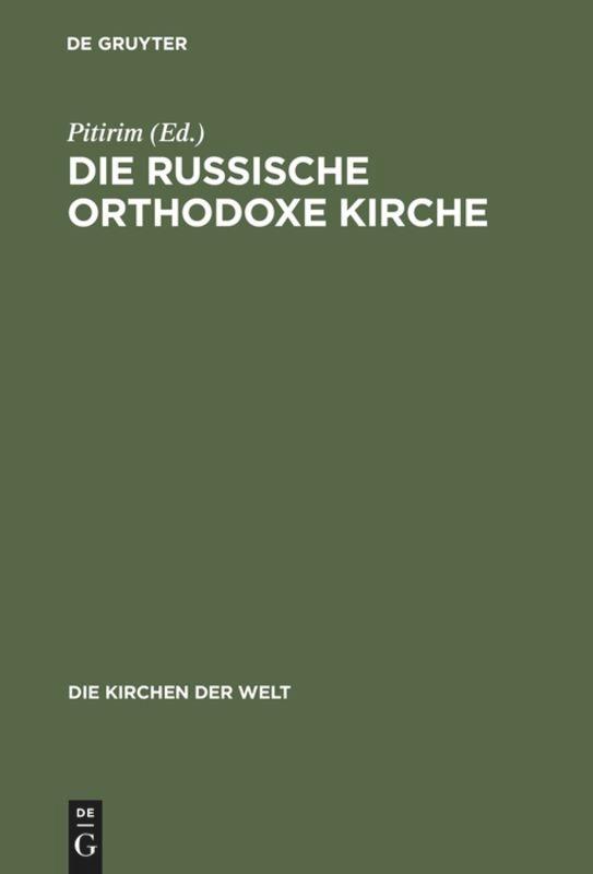 Vorderes Coverbild Die Russische Orthodoxe Kirche