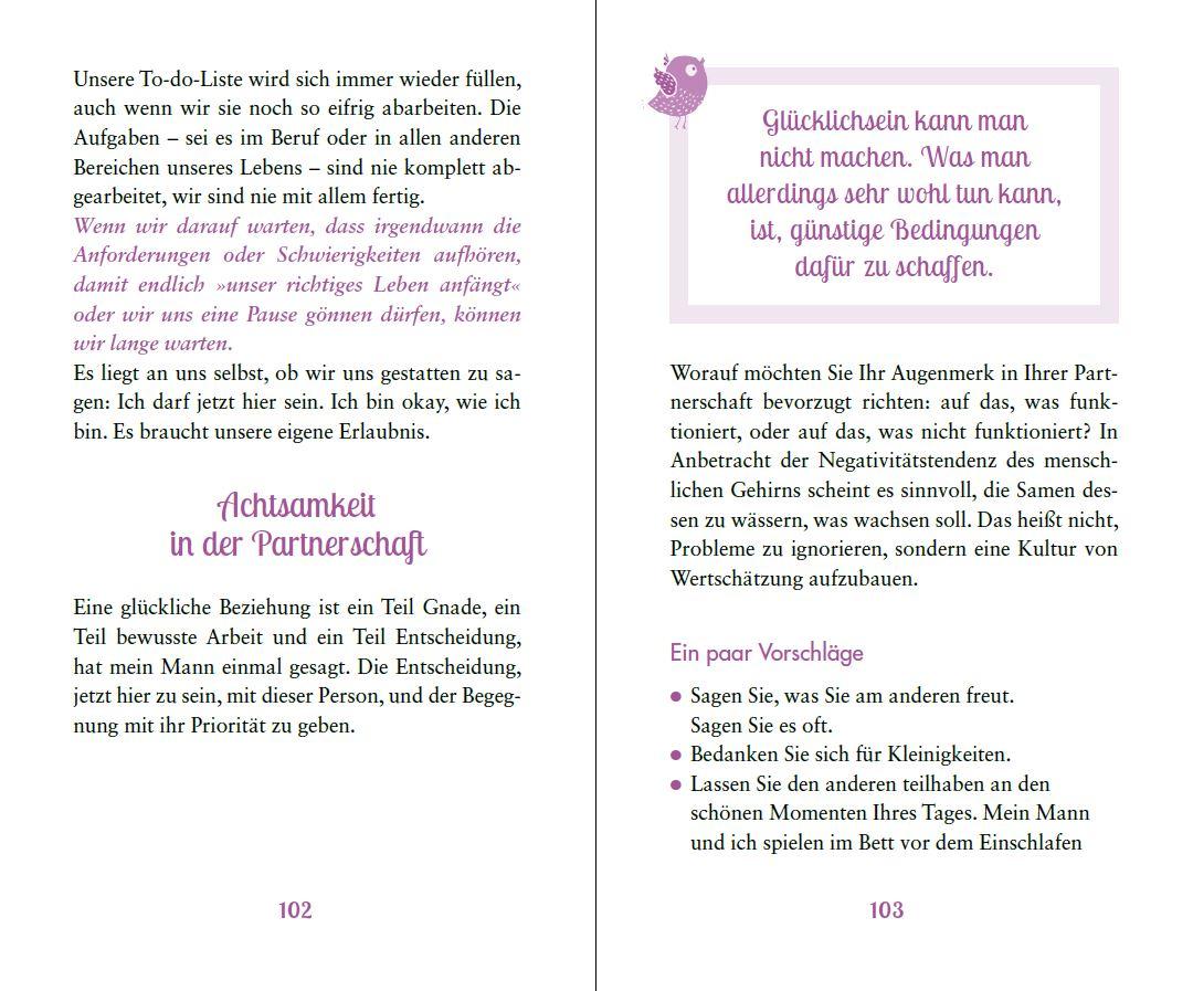 Beispielinhalt (Bild) Achtsam leben