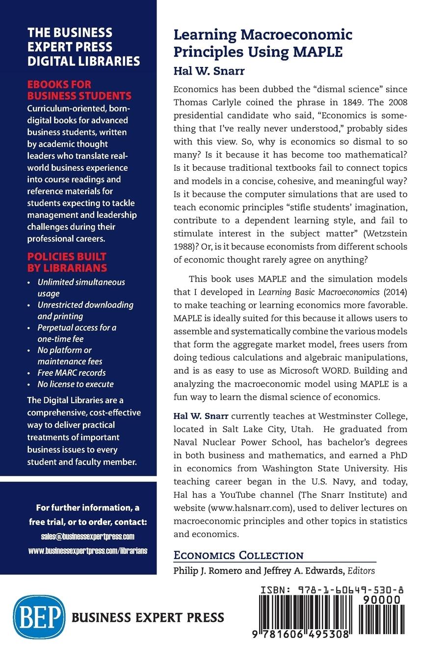 Rückseitencover Learning Basic Macroeconomics