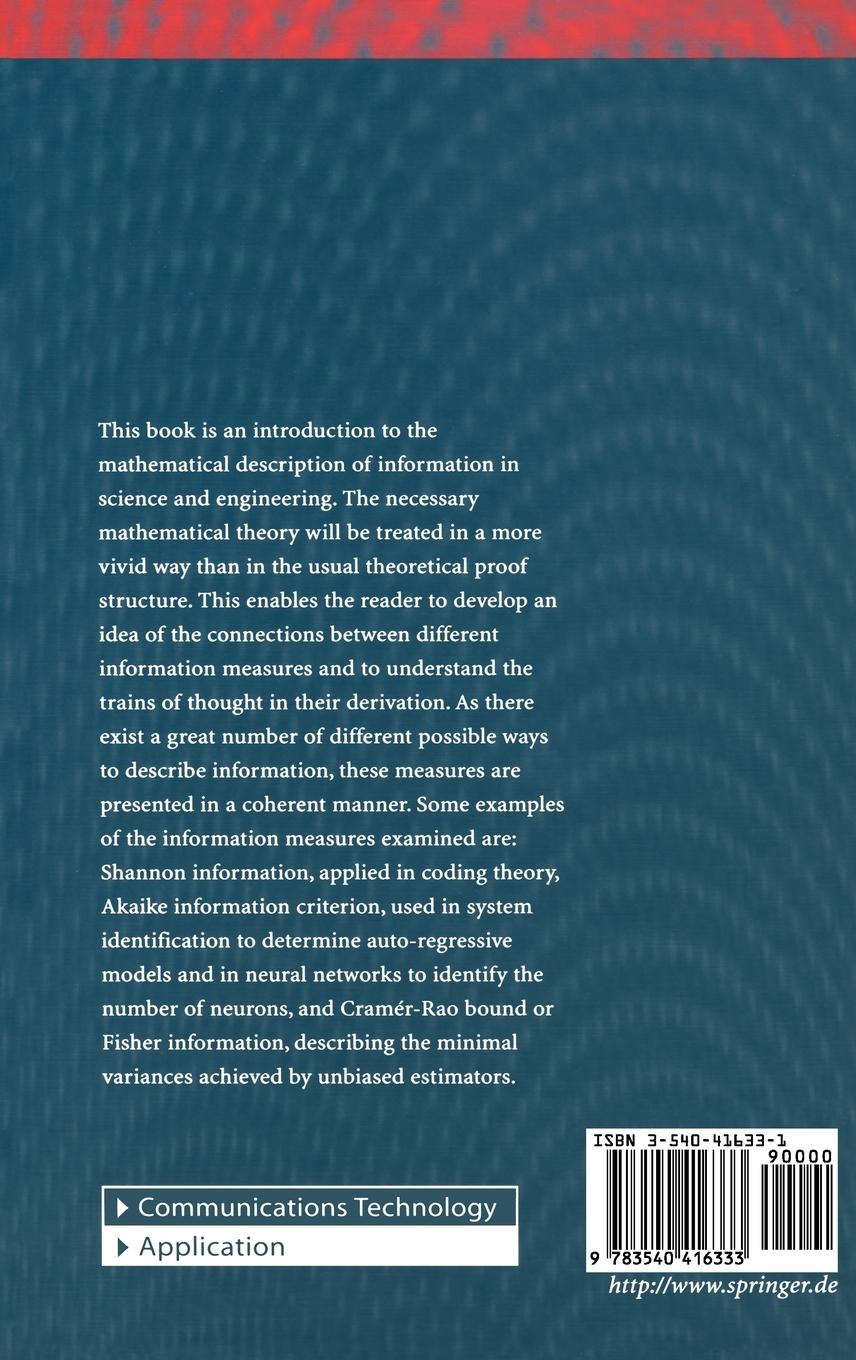 Rückseitencover Information Measures