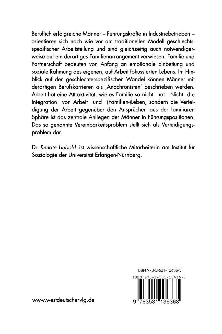 Rückseitencover "Meine Frau managt das ganze Leben zu Hause ..."