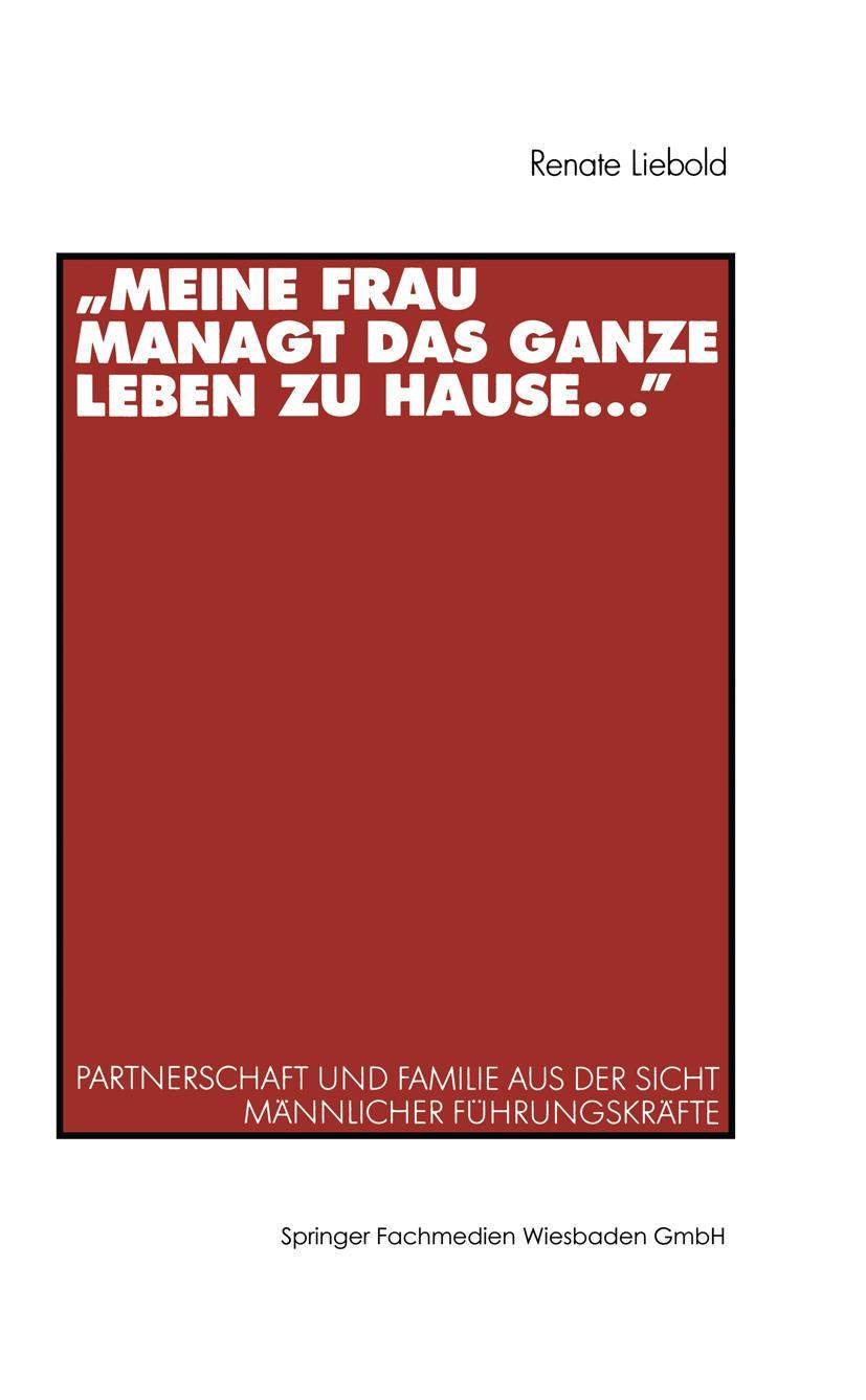 Vorderes Coverbild "Meine Frau managt das ganze Leben zu Hause ..."
