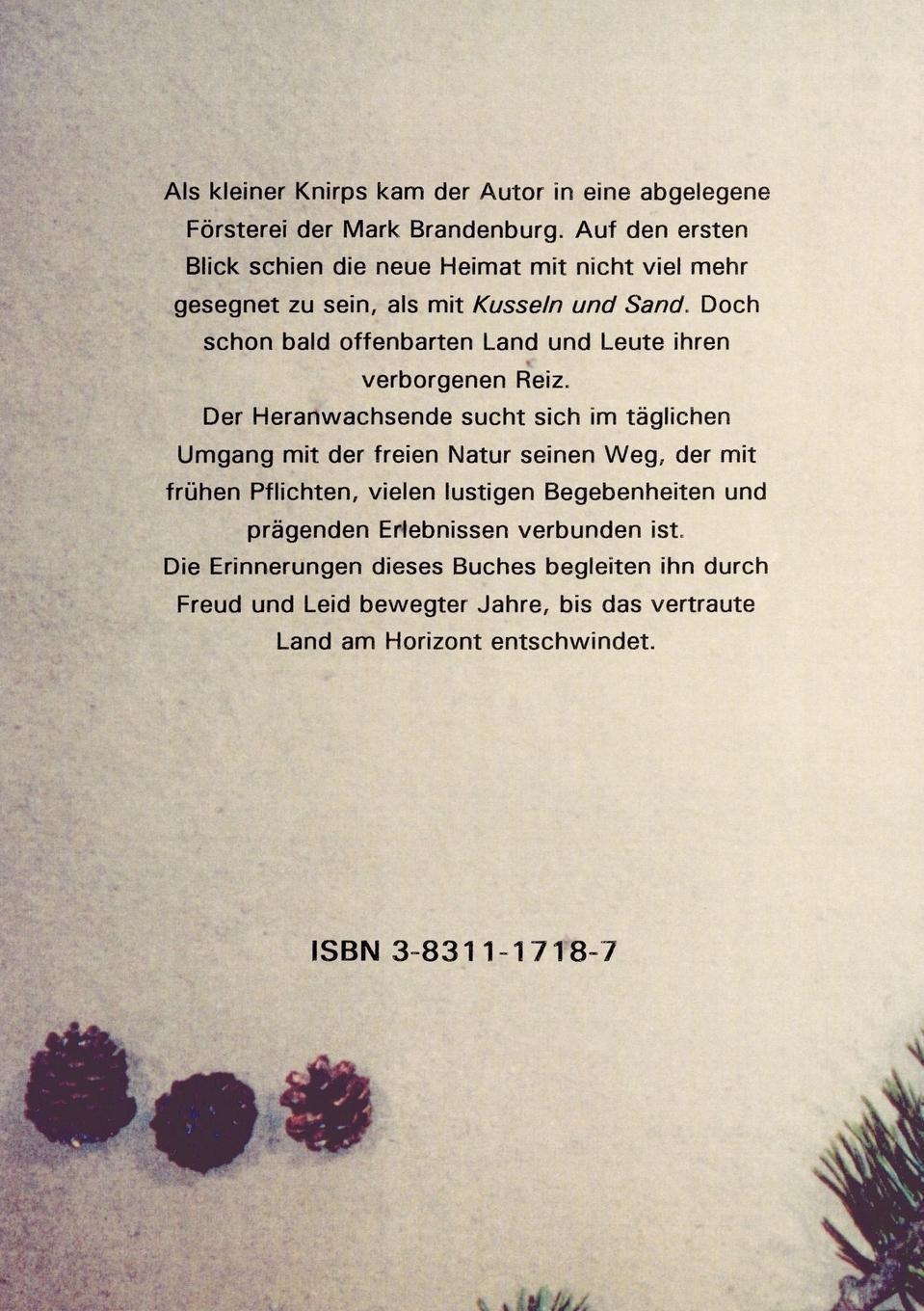 Rückseitencover ...überall nur Kusseln und Sand