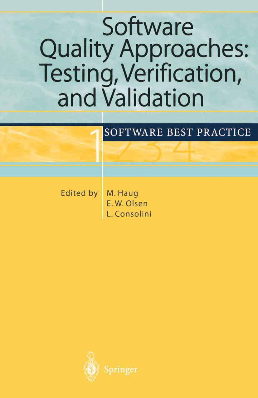 Vorderes Coverbild Software Quality Approaches: Testing, Verification, and Validation