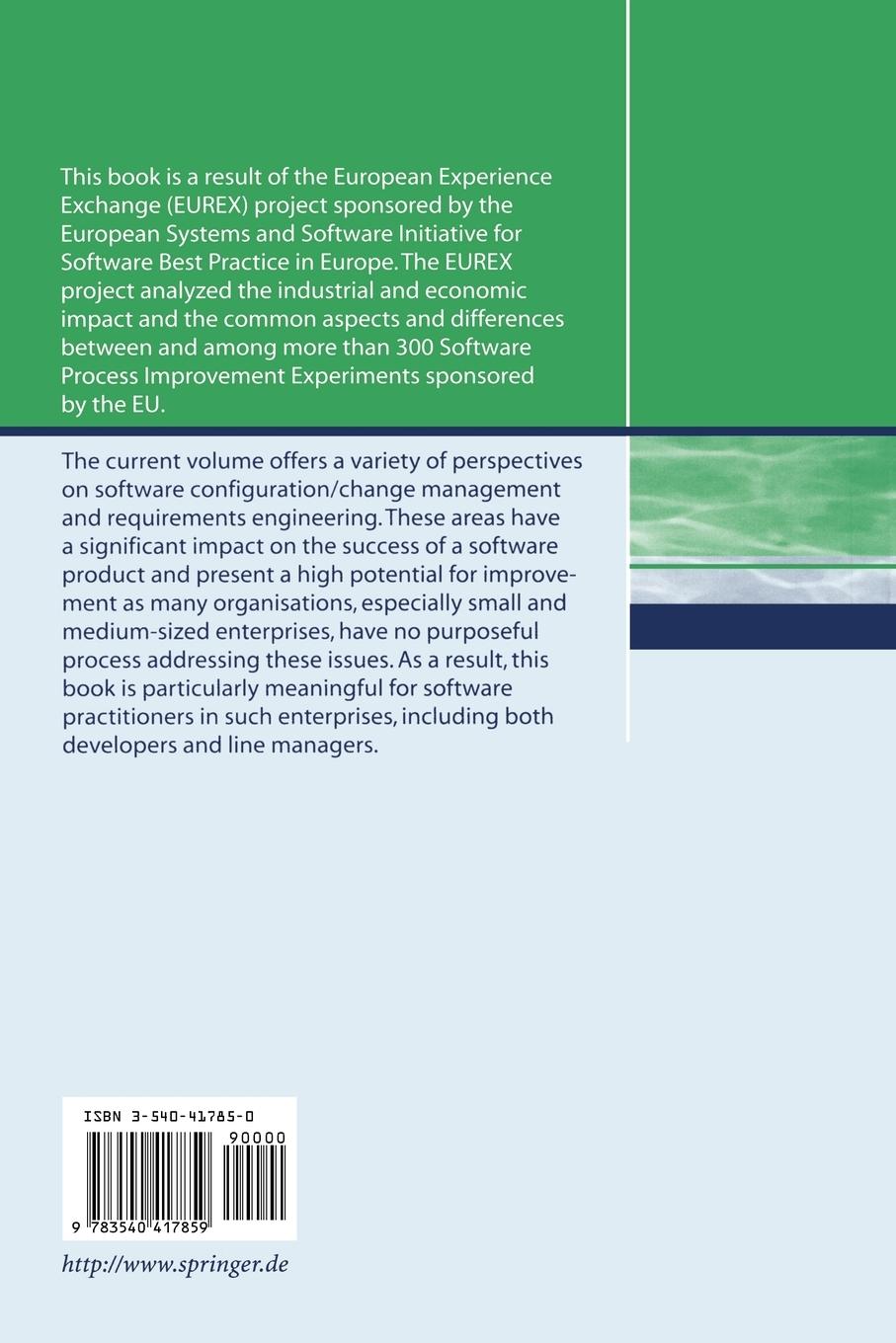 Rückseitencover Managing the Change: Software Configuration and Change Management