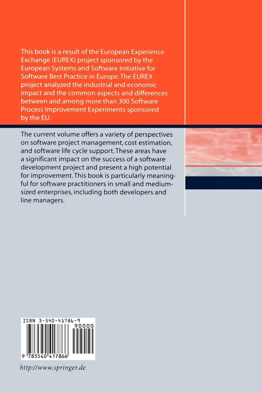 Rückseitencover Software Management Approaches: Project Management, Estimation, and Life Cycle Support