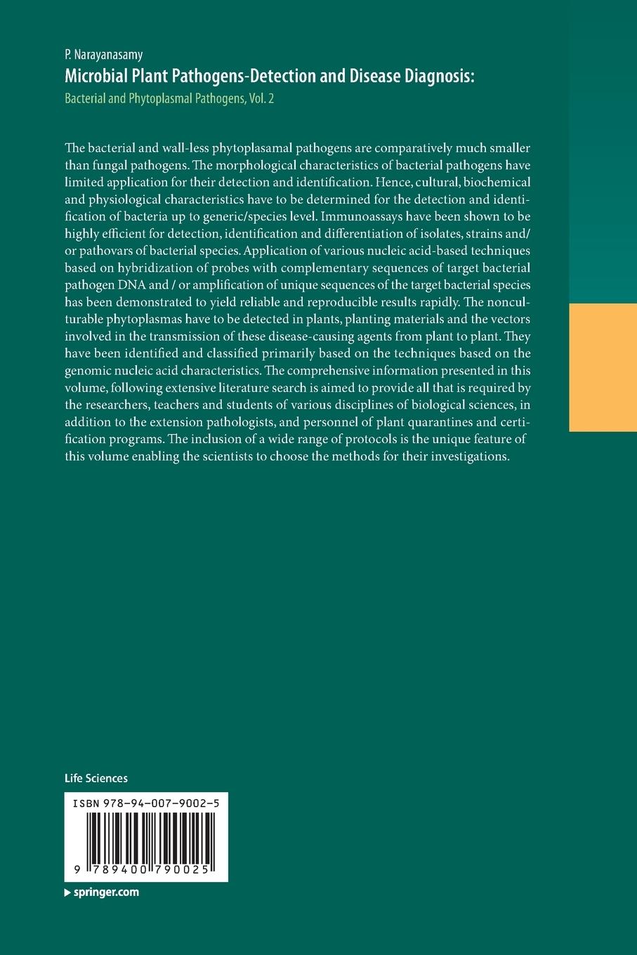 Rückseitencover Microbial Plant Pathogens-Detection and Disease Diagnosis: