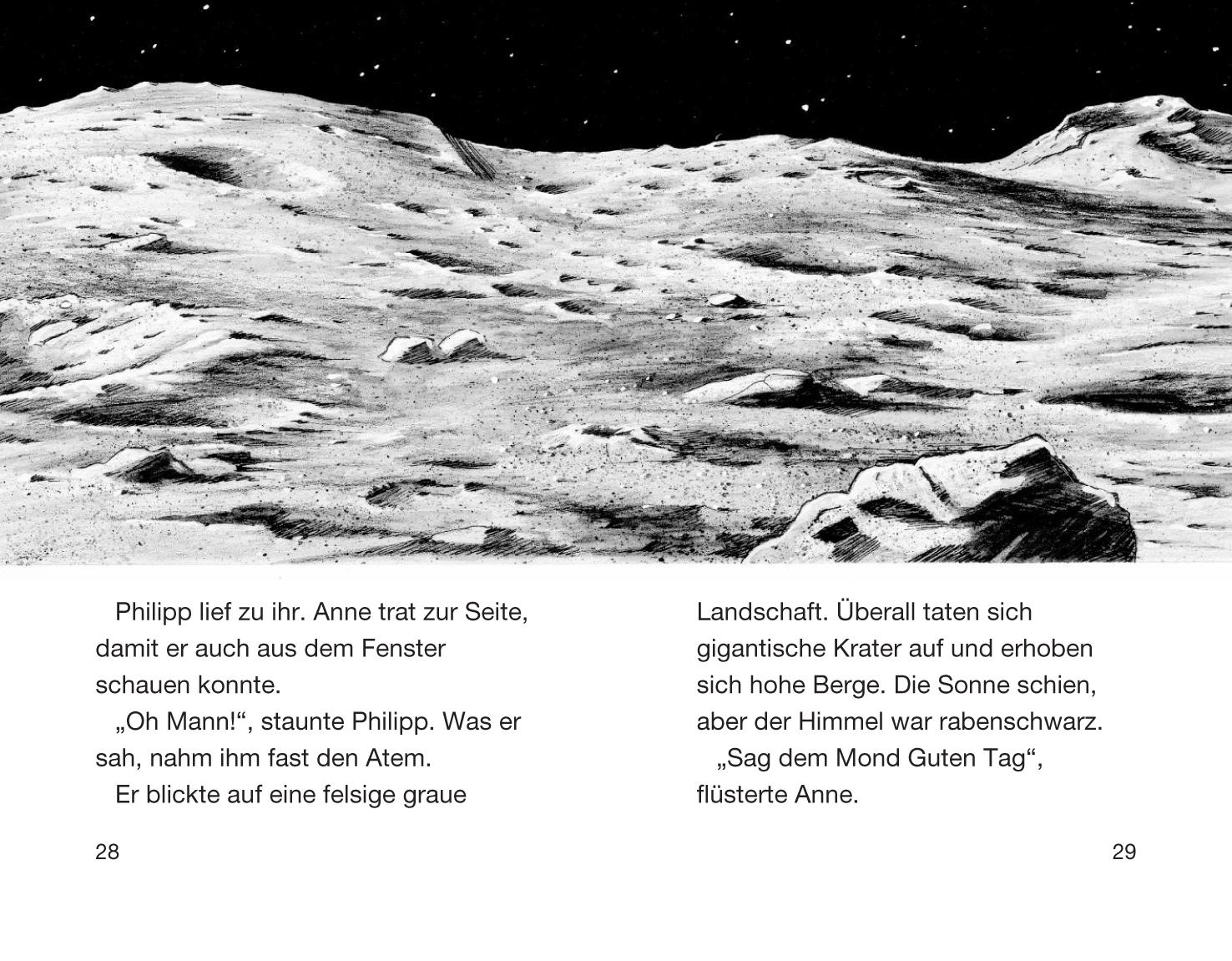 Beispielinhalt (Bild) Das magische Baumhaus 08. Abenteuer auf dem Mond