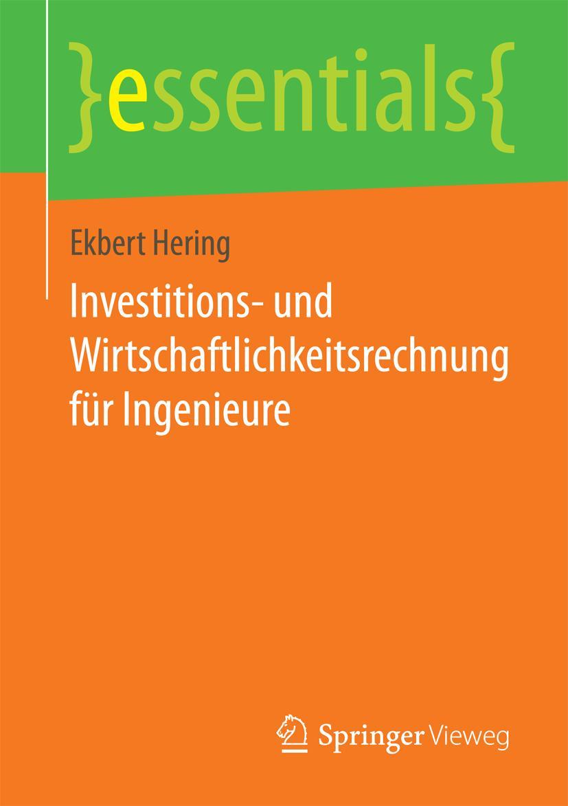 Vorderes Coverbild Investitions- und Wirtschaftlichkeitsrechnung für Ingenieure