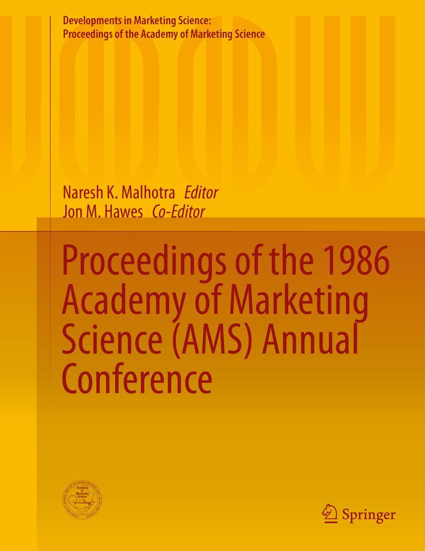 Vorderes Coverbild Proceedings of the 1986 Academy of Marketing Science (AMS) Annual Conference