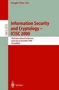 Vorderes Coverbild Information Security and Cryptology - ICISC 2000