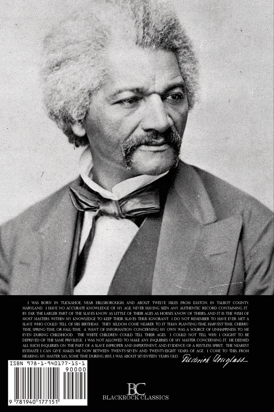 Rückseitencover Narrative of the Life of Frederick Douglass
