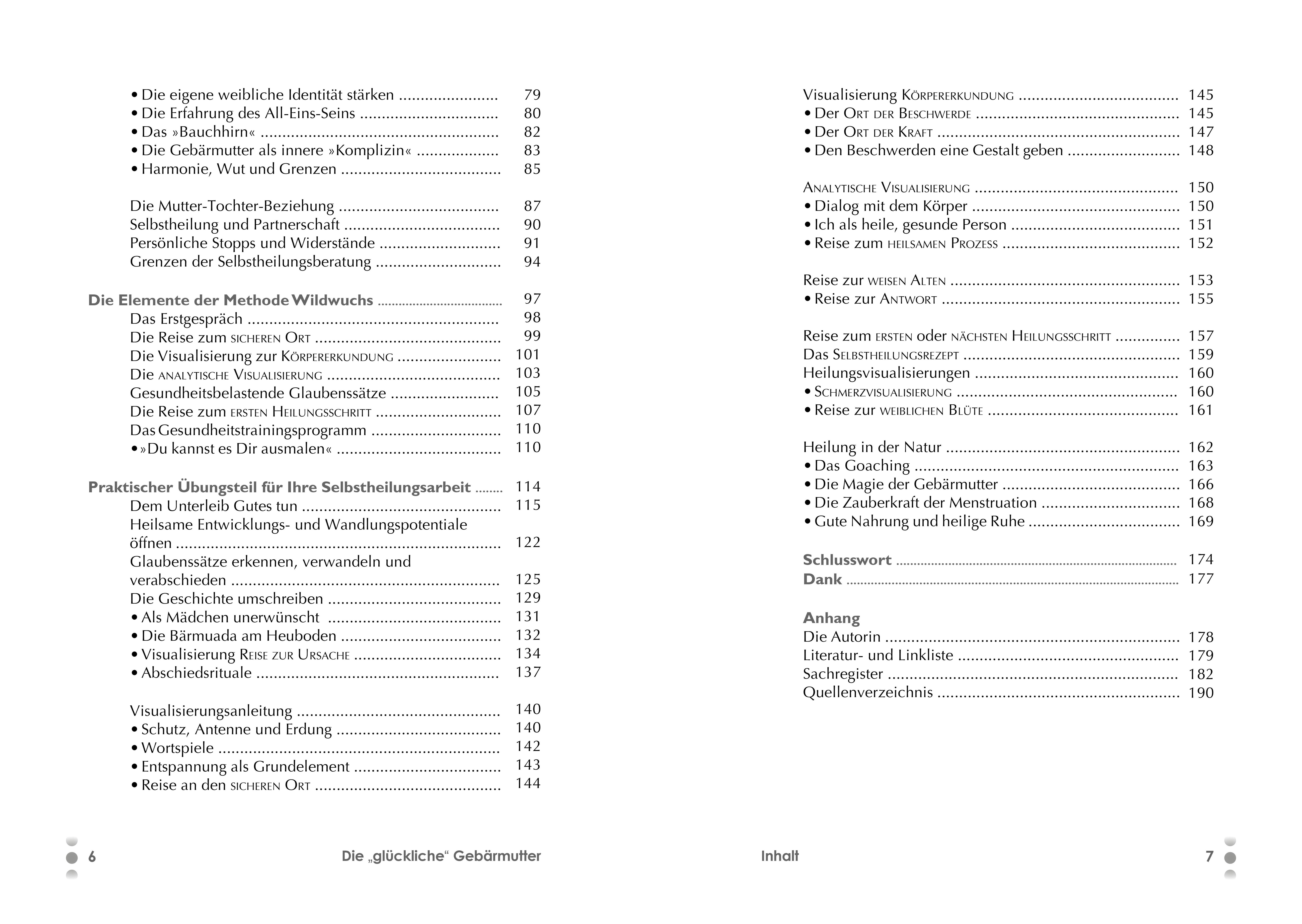 Beispielinhalt (Bild) Die "glückliche" Gebärmutter: Innere Bilder - selbstheilende Kraft bei Unterbauchbeschwerden