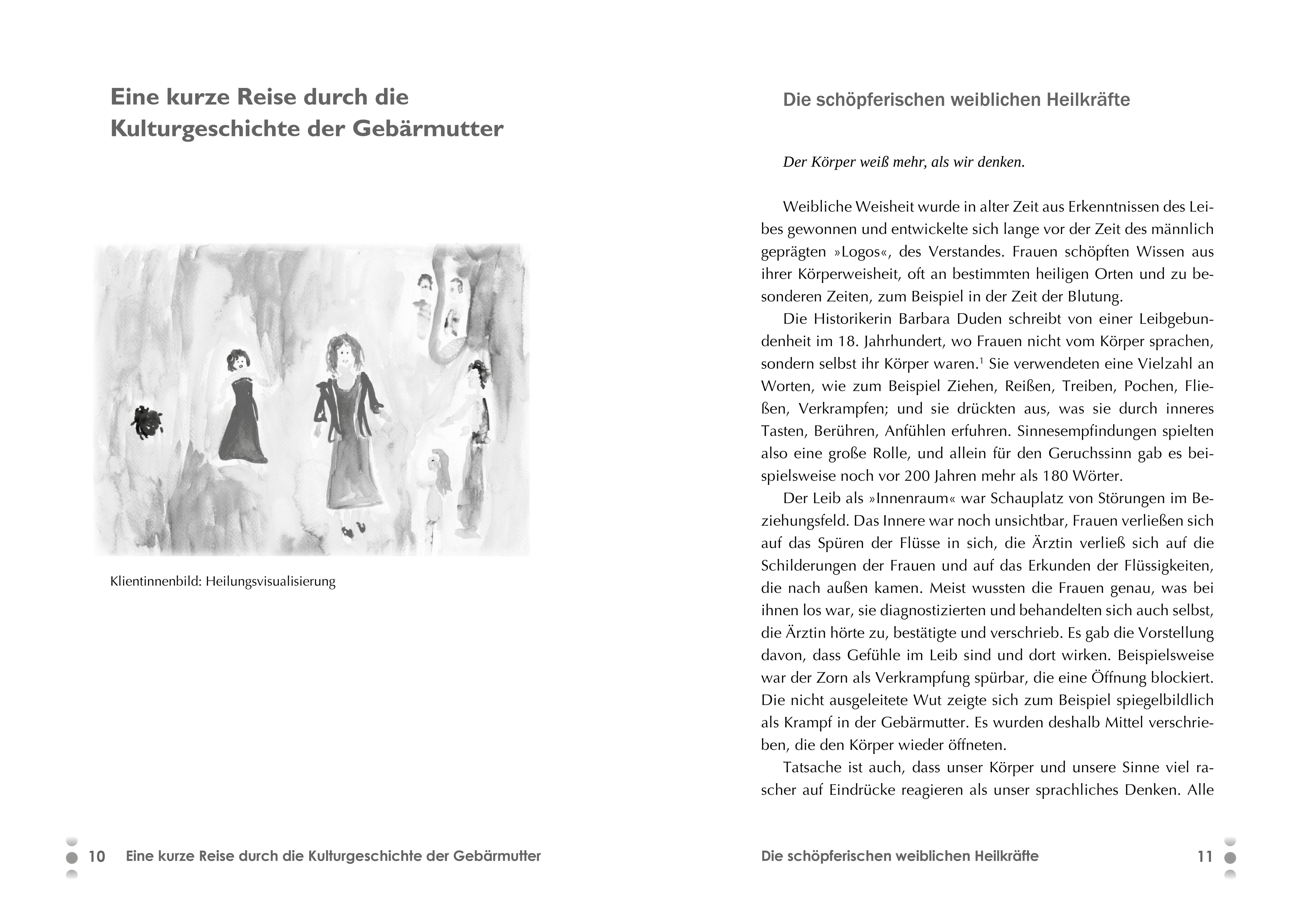 Beispielinhalt (Bild) Die "glückliche" Gebärmutter: Innere Bilder - selbstheilende Kraft bei Unterbauchbeschwerden