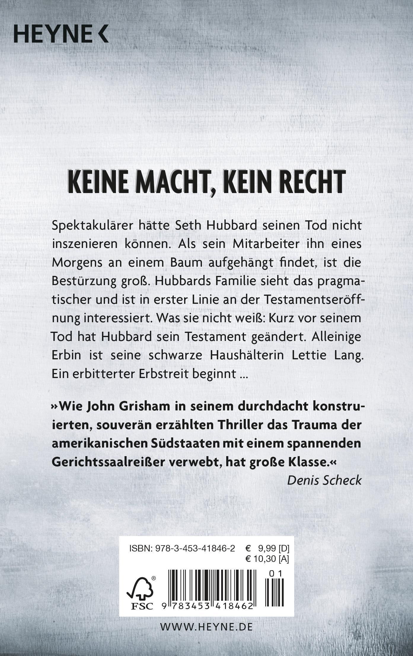Rückseitencover Die Erbin