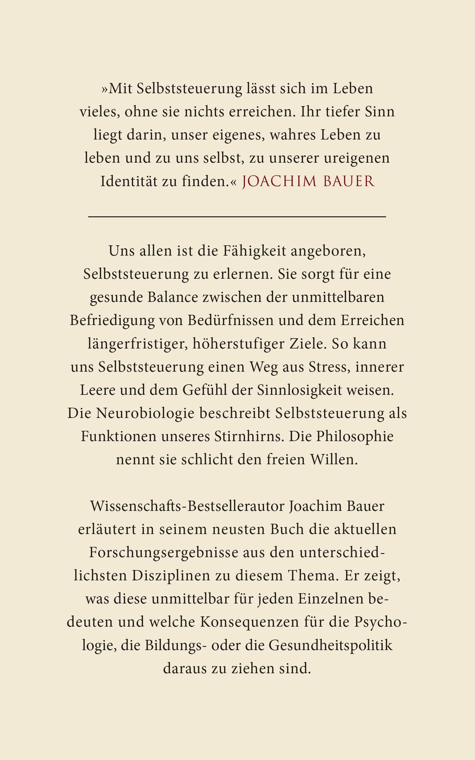 Rückseitencover Selbststeuerung