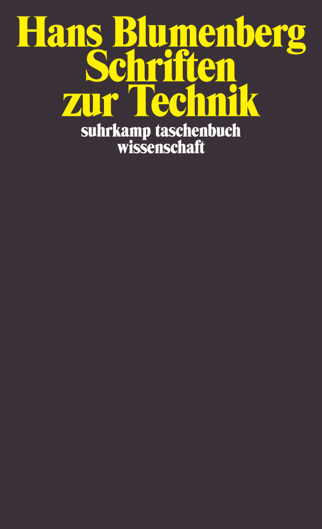 Vorderes Coverbild Schriften zur Technik