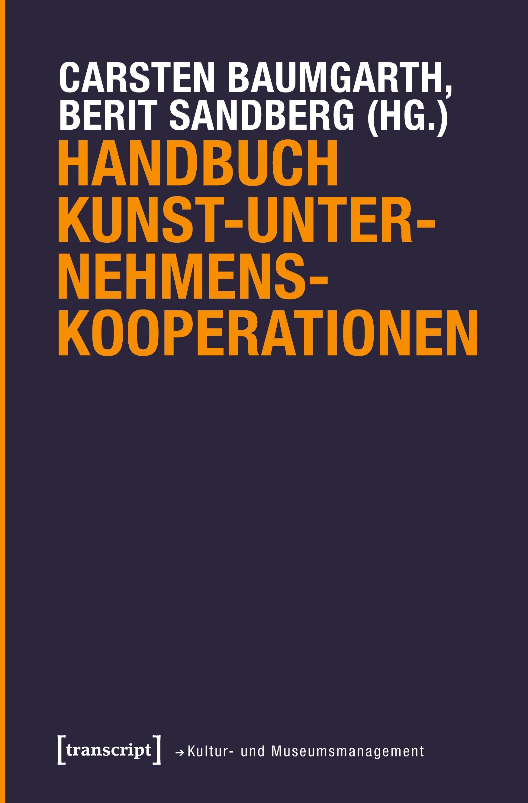 Vorderes Coverbild Handbuch Kunst-Unternehmens-Kooperationen