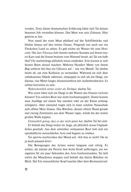 Beispielinhalt (Bild) Verschollen in der Südsee