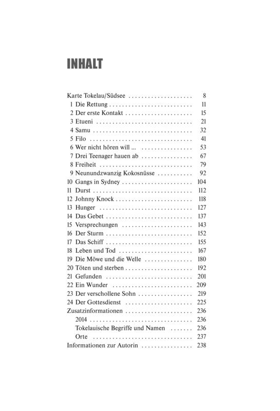 Beispielinhalt (Bild) Verschollen in der Südsee