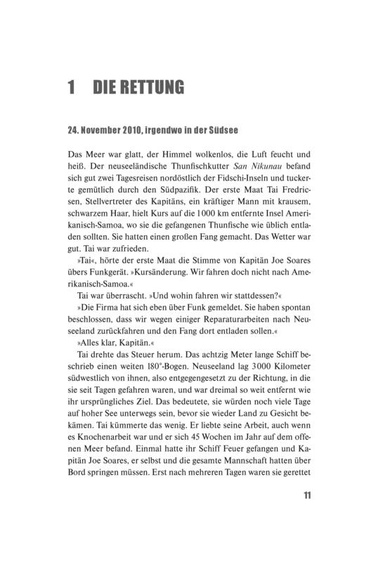 Beispielinhalt (Bild) Verschollen in der Südsee