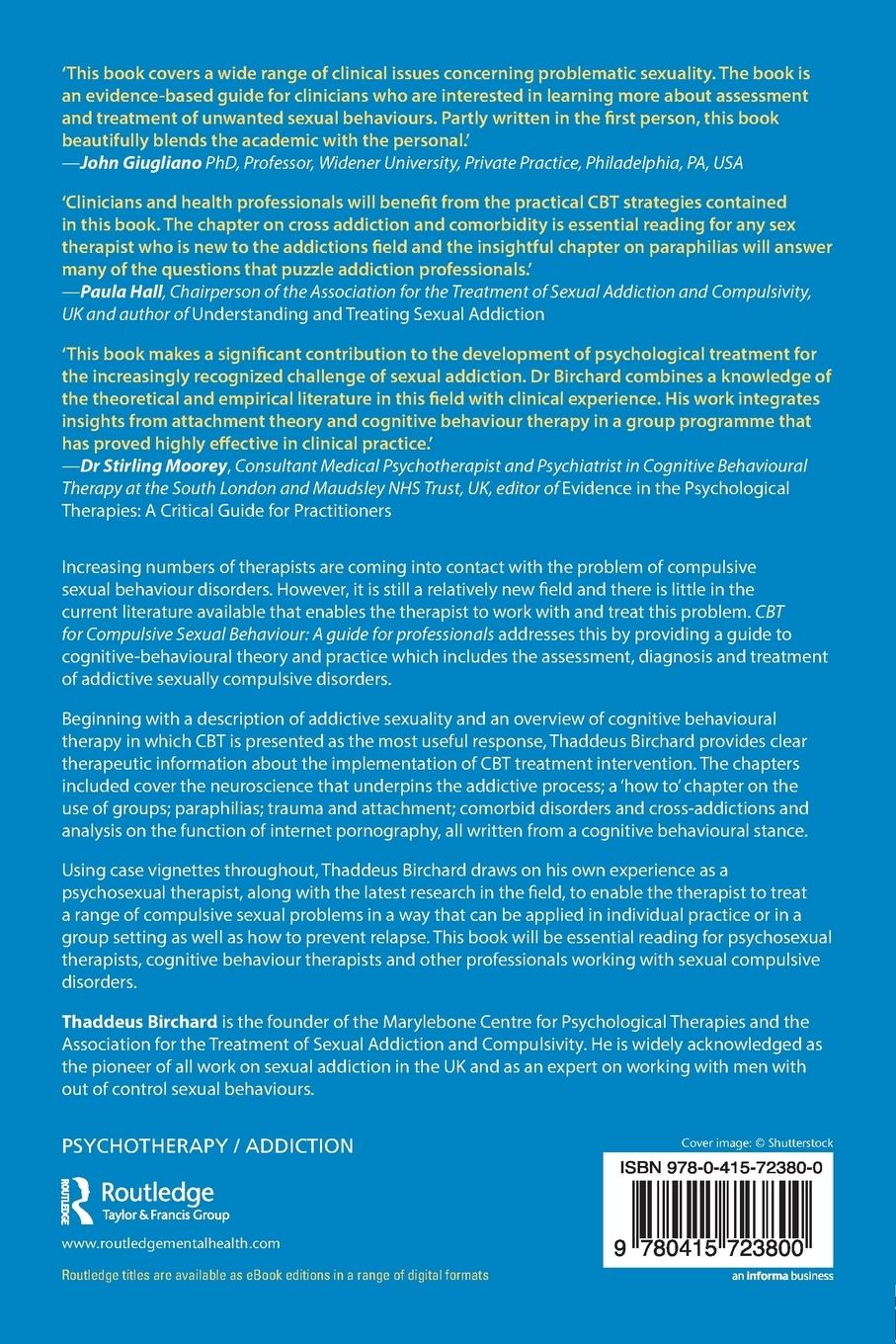 Rückseitencover CBT for Compulsive Sexual Behaviour