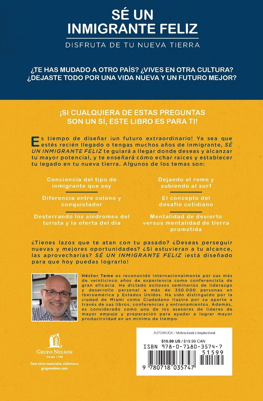 Rückseitencover Sé un inmigrante feliz