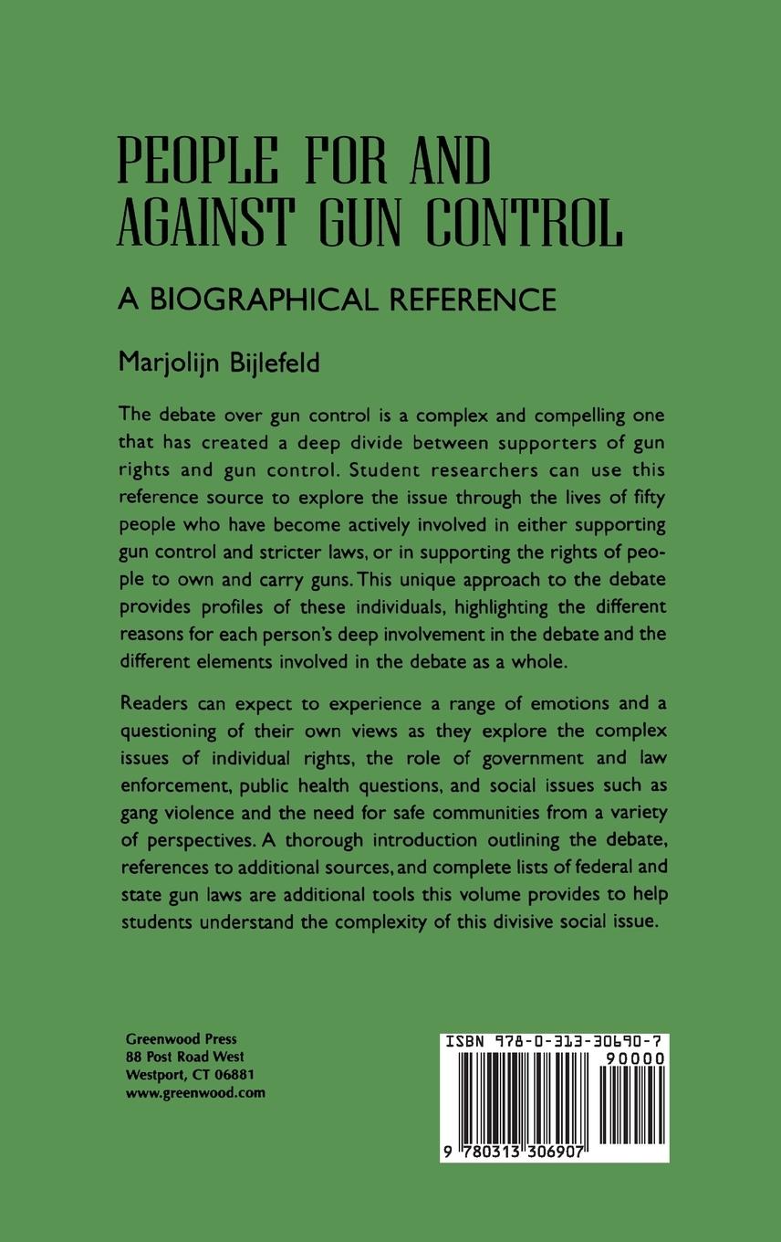 Rückseitencover People for and Against Gun Control