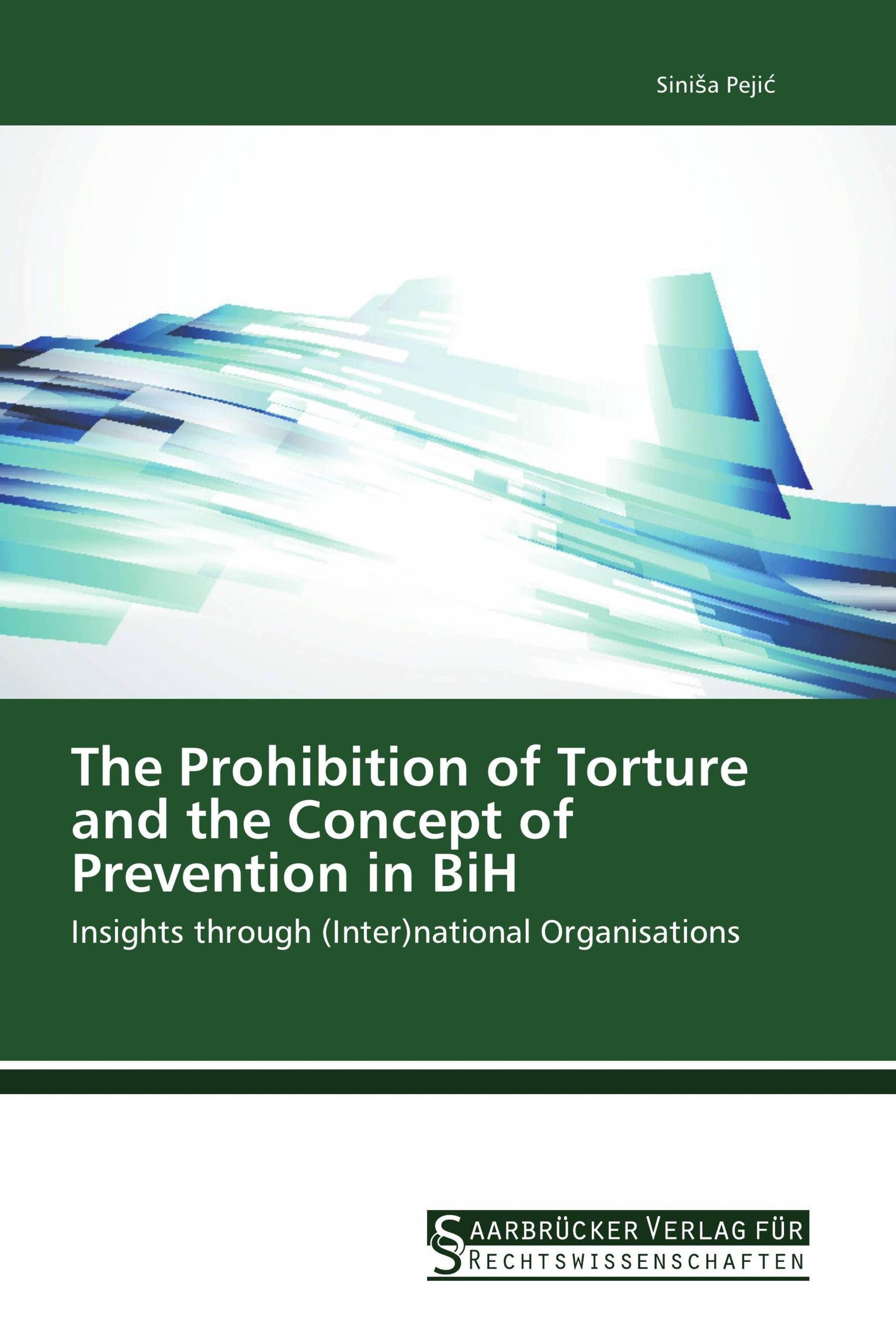Vorderes Coverbild The Prohibition of Torture and the Concept of Prevention in BiH