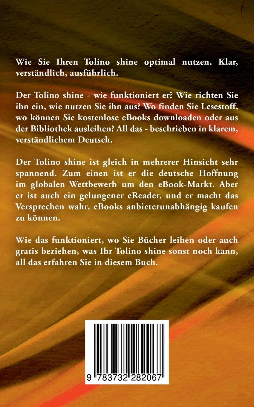 Rückseitencover tolino shine - das inoffizielle Handbuch. Anleitung, Tipps, Tricks