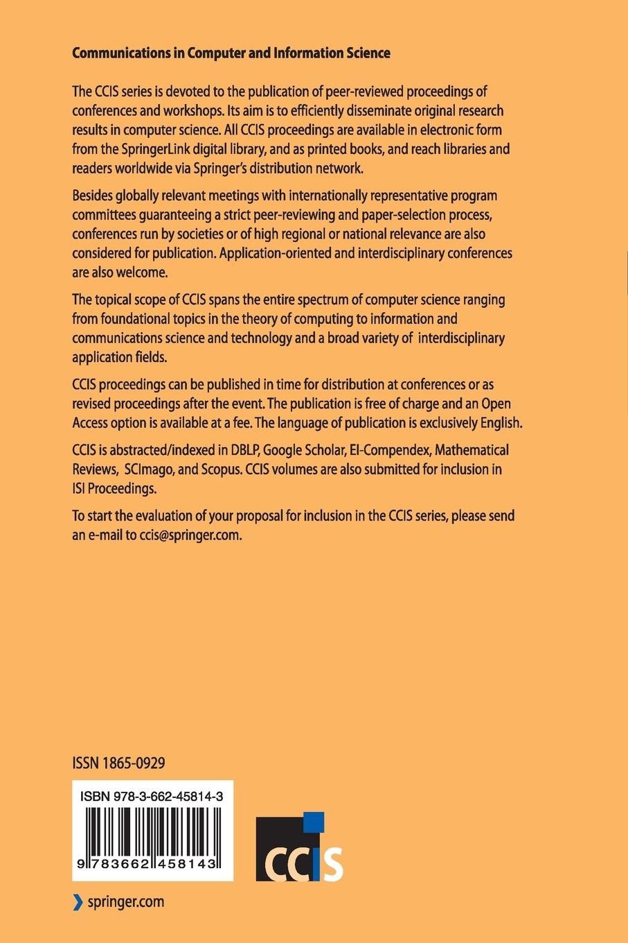 Rückseitencover Computer Engineering and Technology