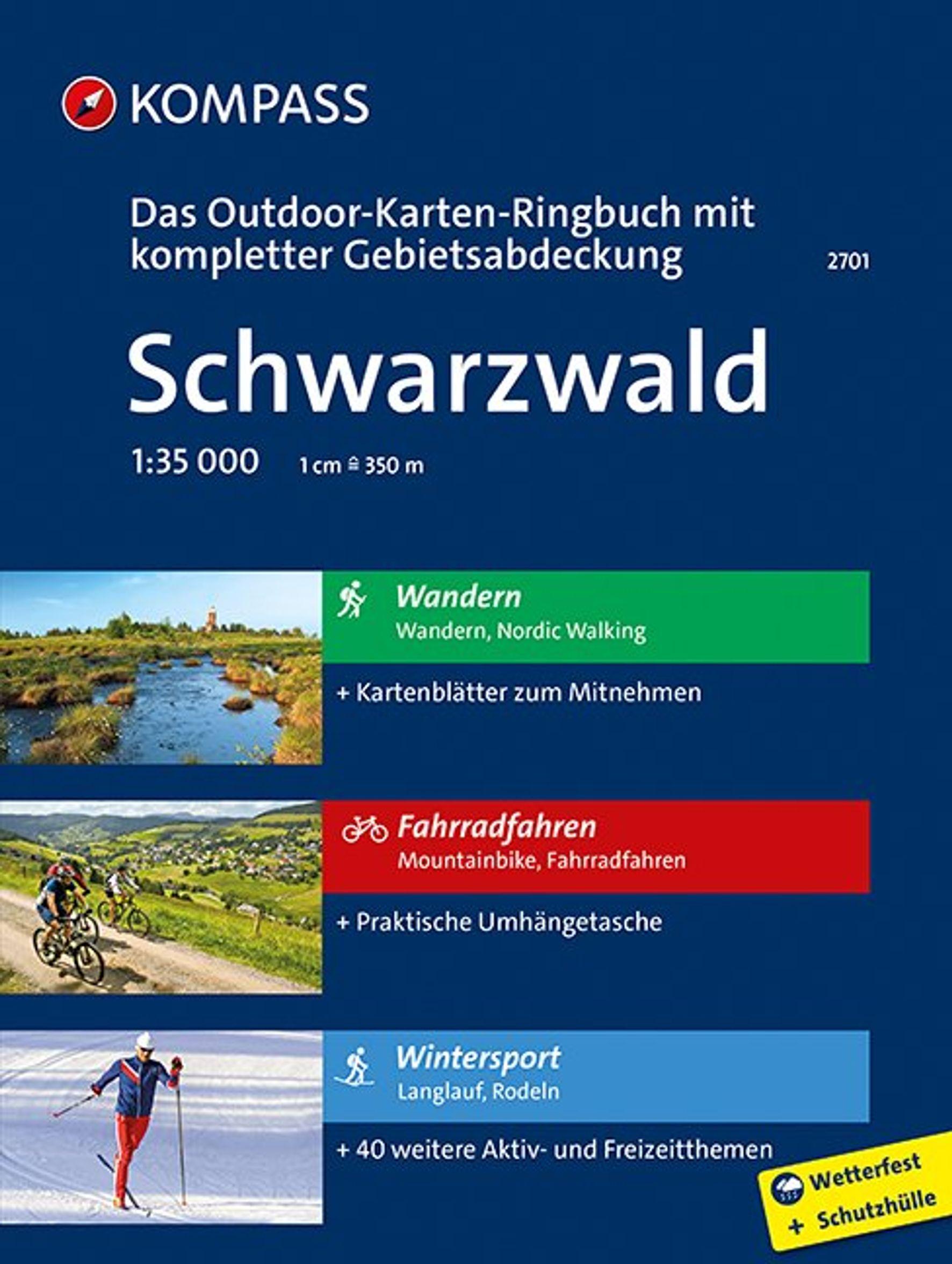 Vorderes Coverbild KOMPASS Outdoor-Karte Ringbuch Schwarzwald 1:35.000