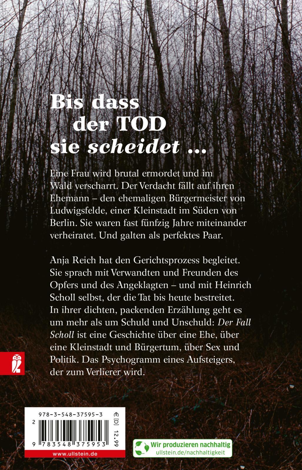 Rückseitencover Der Fall Scholl