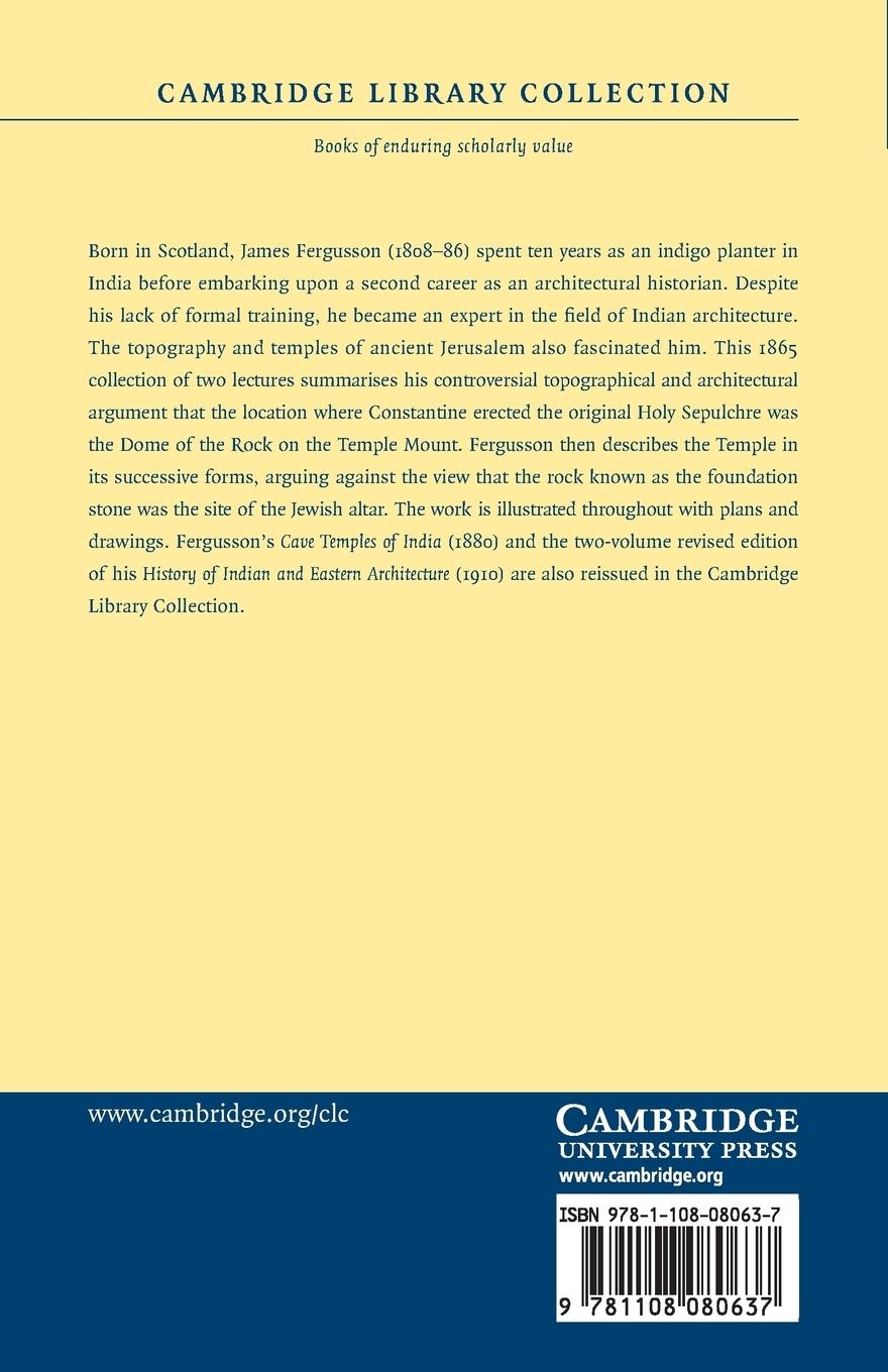 Rückseitencover The Holy Sepulchre and the Temple at             Jerusalem