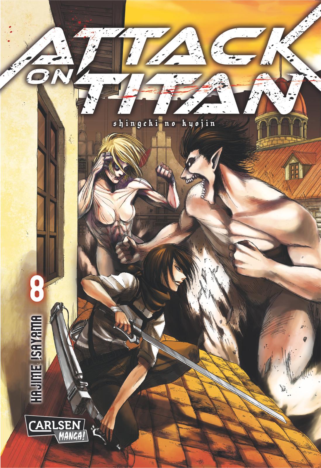 Vorderes Coverbild Attack on Titan 08