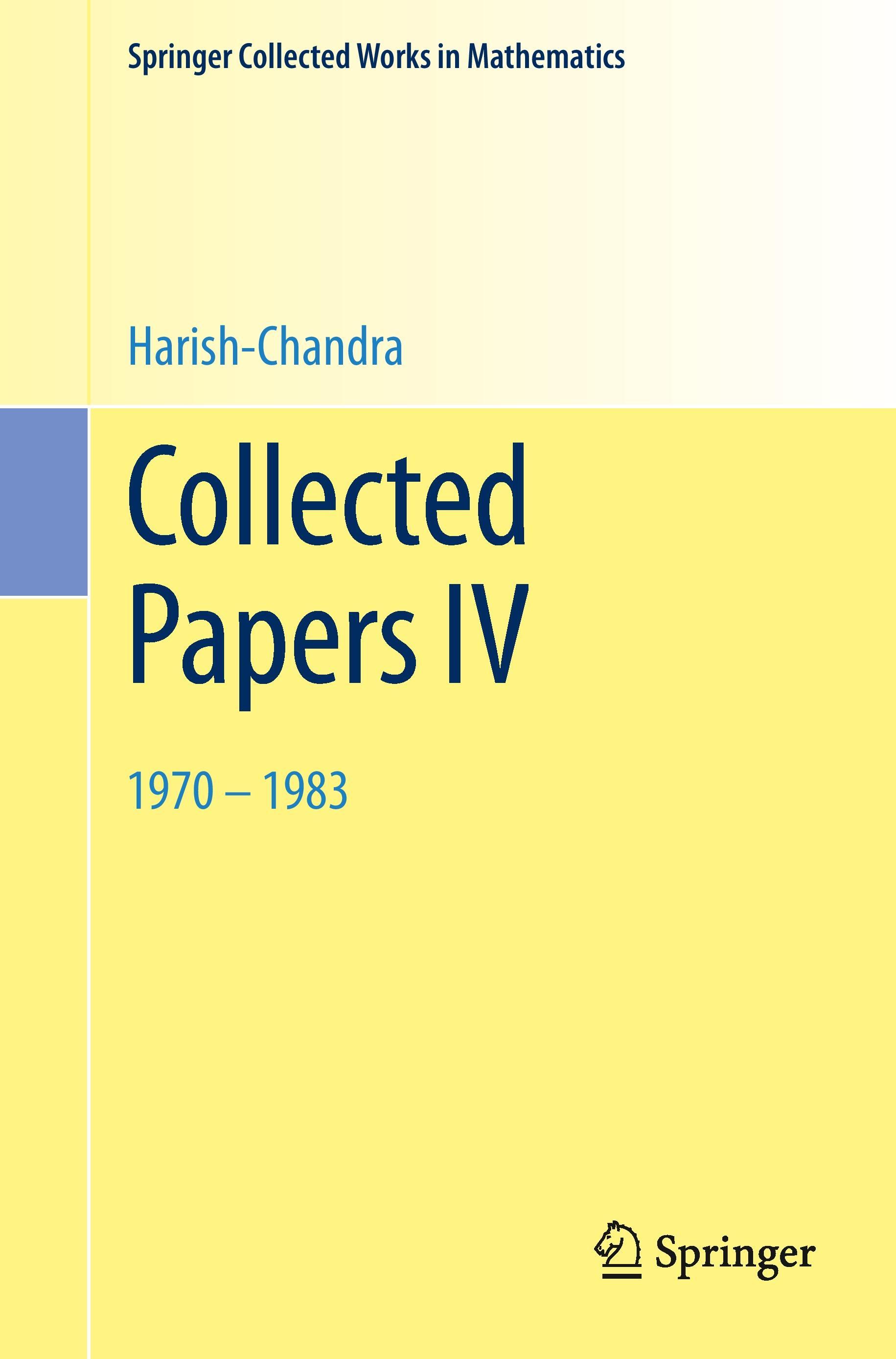 Vorderes Coverbild Collected Papers IV