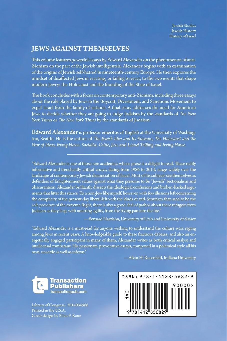 Rückseitencover Jews Against Themselves