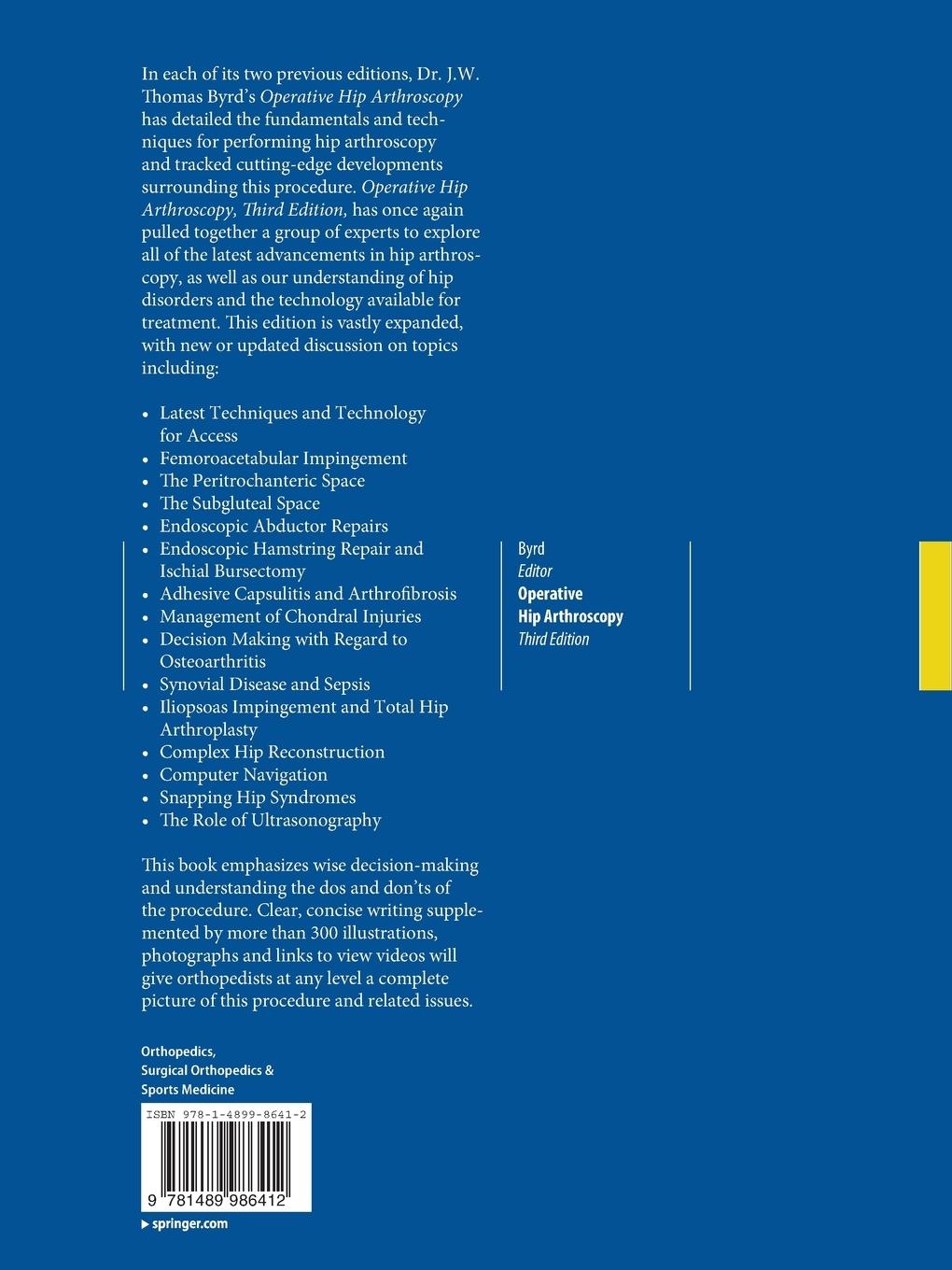 Rückseitencover Operative Hip Arthroscopy