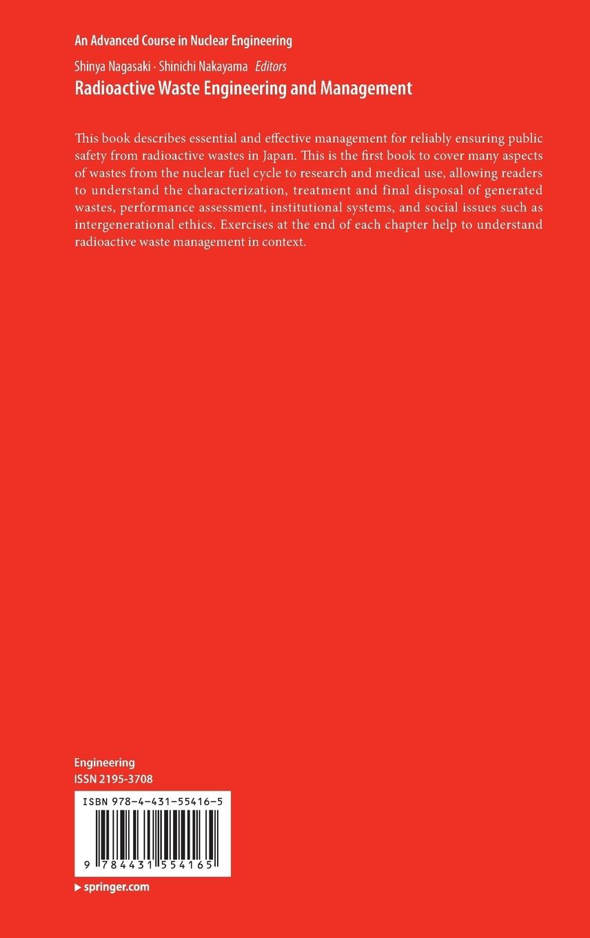 Rückseitencover Radioactive Waste Engineering and Management