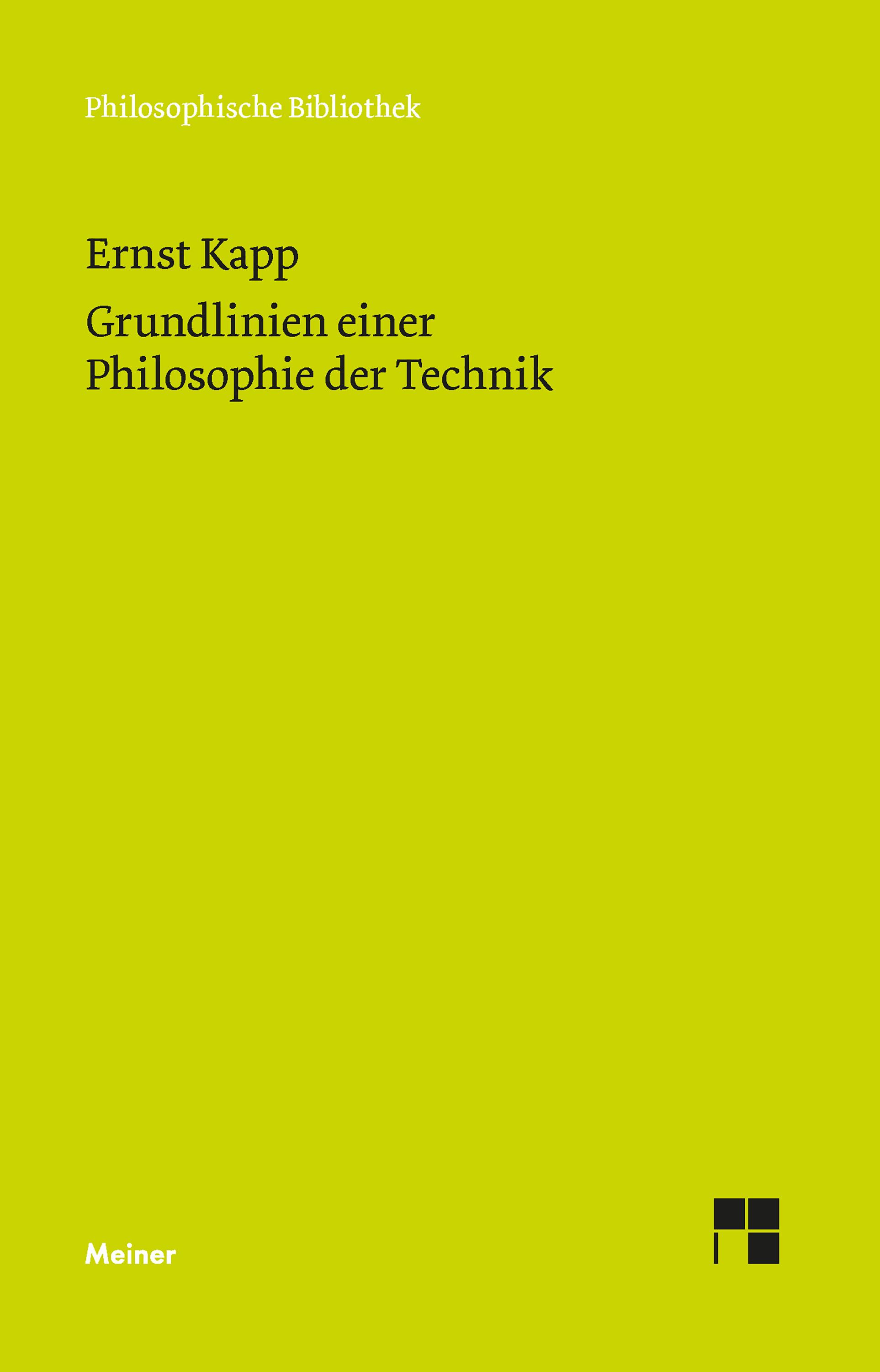 Vorderes Coverbild Grundlinien einer Philosophie der Technik