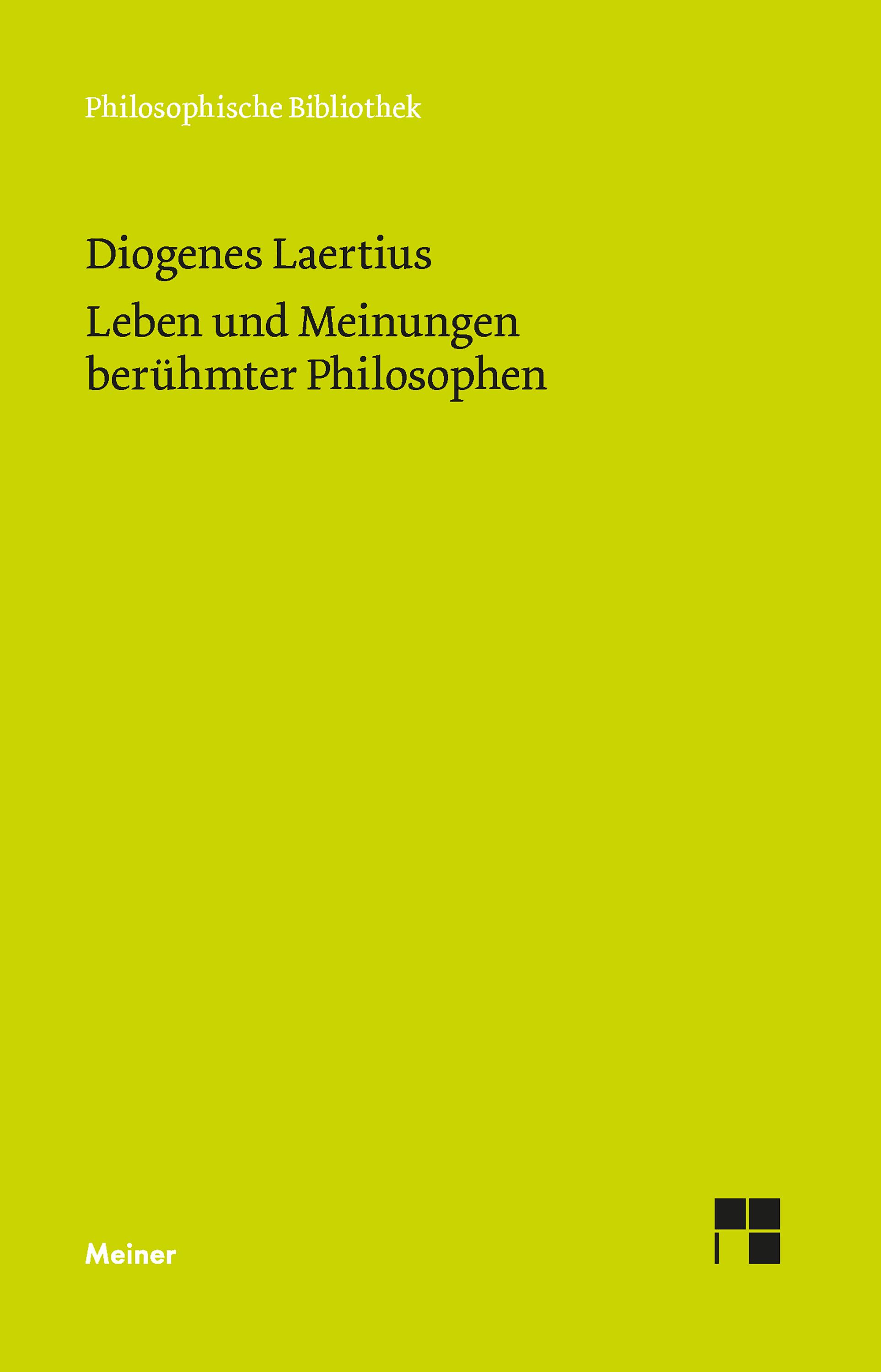 Vorderes Coverbild Leben und Meinungen berühmter Philosophen