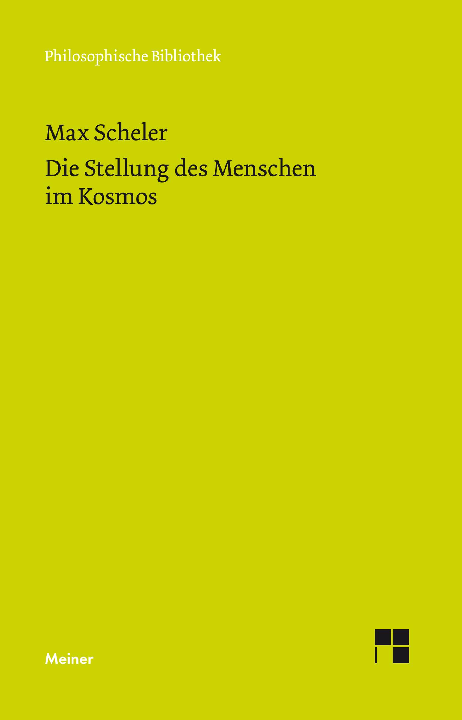 Vorderes Coverbild Die Stellung des Menschen im Kosmos