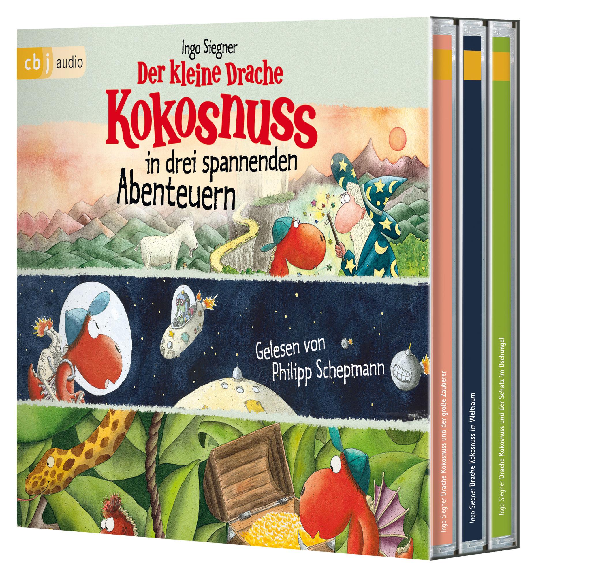 Beispielinhalt (Bild) Der kleine Drache Kokosnuss in drei spannenden Abenteuern